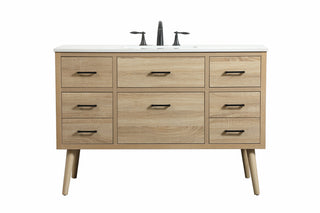 48 inch Single bathroom vanity in mango wood