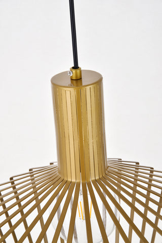 Ronnie 1 Light Brass Pendant