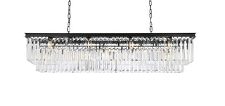 Sydney 12 light Matte Black Chandelier Clear Royal Cut Crystal