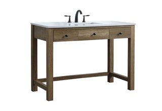 48 Inch ADA Compliant Bathroom Vanity In Natural Oak