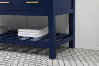 60 inch double bathroom vanity in blue