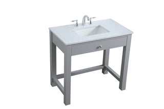 36 Inch ADA Compliant Bathroom Vanity In Grey