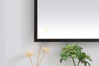 Pier 36x72 inch LED mirror with adjustable color temperature 3000K/4200K/6400K in black