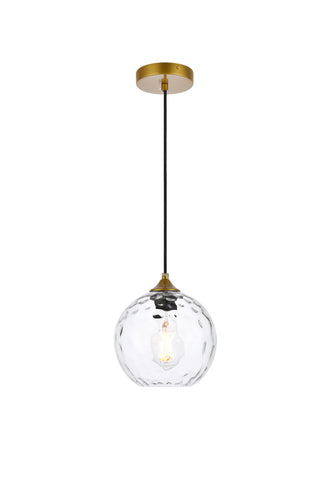 Cashel 8 inch brass pendant