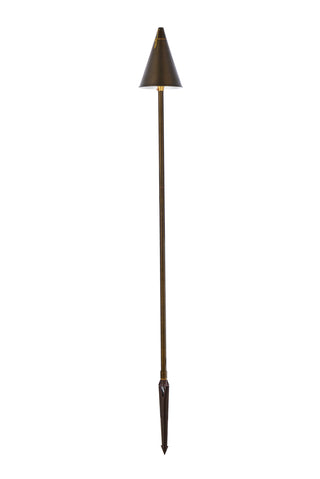 Outdoor Cast Brass torch path light D:8" H:61"