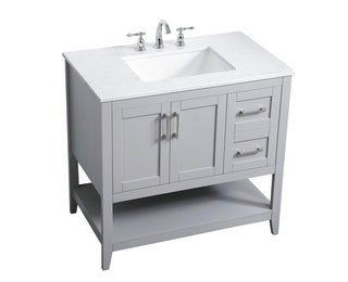 36 inch Single Bathroom Vanity in Grey