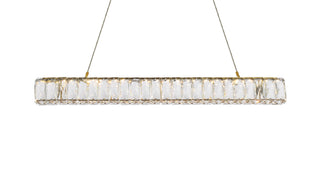 Monroe 31 inch LED linear pendant in gold