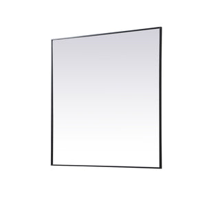 Metal Frame Square Mirror 48 inch in Black