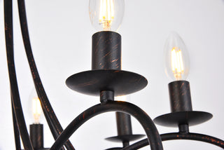 Lyndon 8 light Dark Bronze Pendant