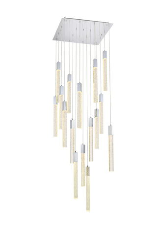 Weston 16 lights pendant in chrome