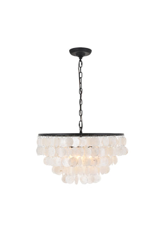 Selene 4 light Black Pendant