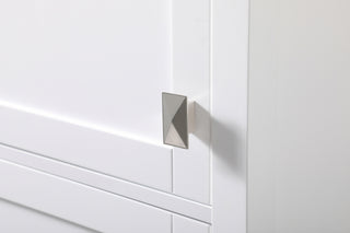 20 Inch Wide Bathroom Linen Storage Freestanding Cabinet In White