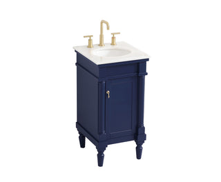 18.5 inch Single bathroom vanity in blue