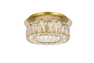 Monroe 12 inch LED Single flush mount in gold