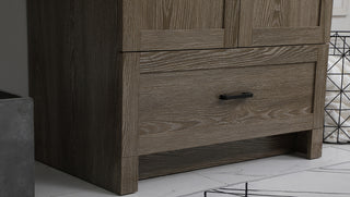 30 inch Single Bathroom Vanity in Weathered oak with Backsplash