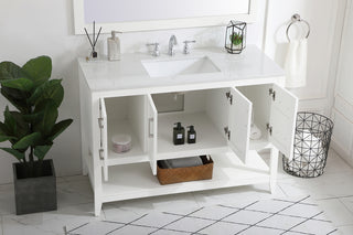 48 inch Single Bathroom Vanity in White