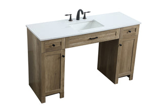 54 Inch ADA Compliant Bathroom Vanity In Natural Oak