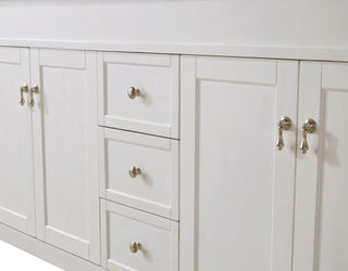 60 In. Single Bathroom Vanity Set In Antique White