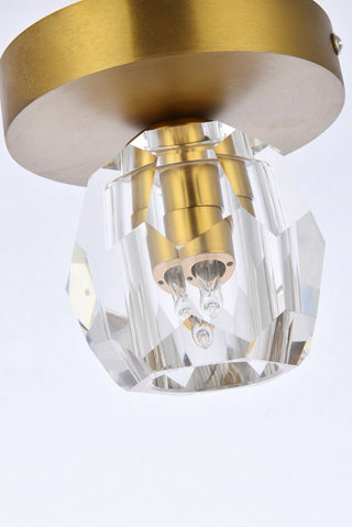 Eren 1 light gold flush mount