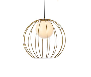 Wetzel 1 light brass pendant