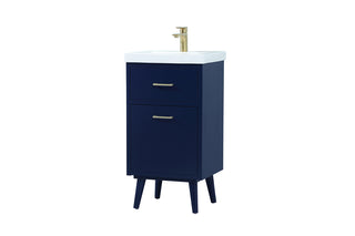 18 inch bathroom vanity in Blue