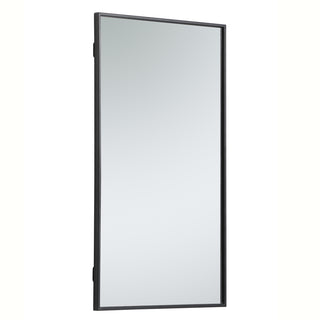 Metal frame rectangle mirror 20 inch in Black