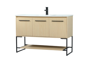 48 inch Single bathroom vanity in maple