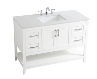 48 inch Single Bathroom Vanity in White