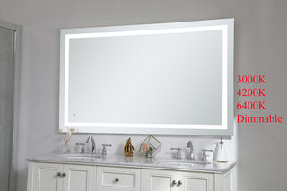 Helios 36in x 60in Hardwired LED mirror with touch sensor and color changing temperature 3000K/4200K/6400K