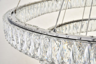 Monroe Integrated LED chip light Chrome Chandelier Clear Royal Cut Crystal