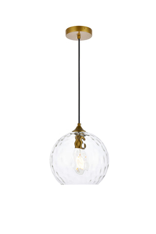 Cashel 10 inch light brass pendant