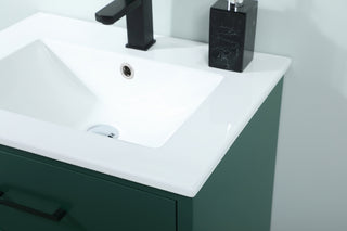 24 inch bathroom vanity in Green