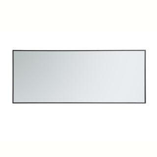 Metal frame rectangle mirror 24 inch in Black