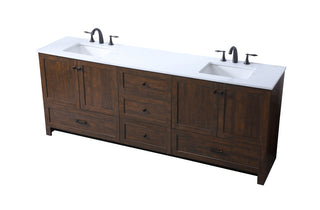 84 Inch Double Bathroom Vanity In Expresso