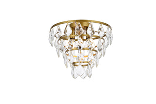 Ella 12 inch flush mount in brass