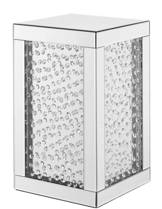 12 inch Crystal End table in Clear Mirror Finish