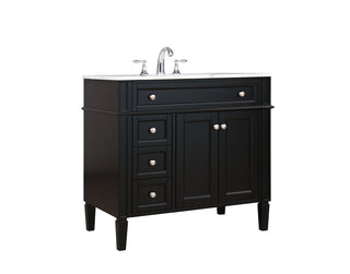 36 inch Single bathroom vanity in Black