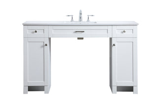 54 Inch ADA Compliant Bathroom Vanity In White