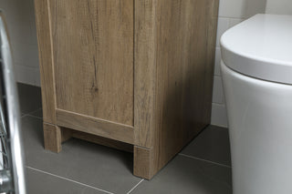 60 Inch ADA Compliant Bathroom Vanity In Natural Oak