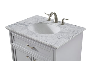 30 In. Single Bathroom Vanity Set In Light Grey