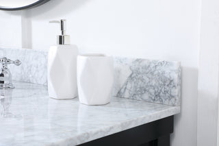 48 inch Single bathroom vanity in black with backsplash