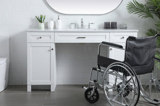 60 Inch ADA Compliant Bathroom Vanity In White