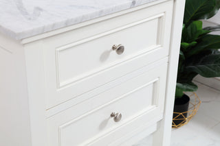 42 in. Single bathroom vanity set in White