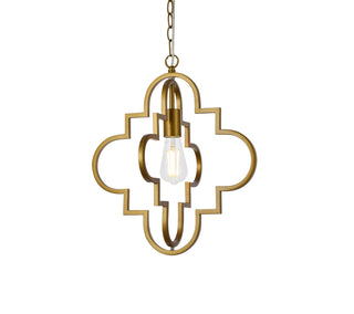 Sandara 1 light pendant in brass