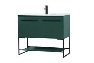 40 inch Single bathroom vanity in green