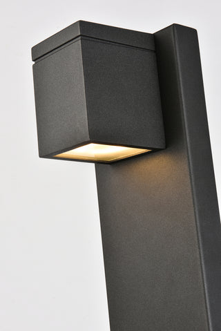 Raine Integrated LED wall sconce in black