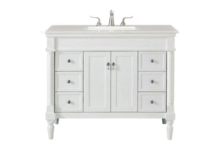 42 In. Single Bathroom Vanity Set In Antique White