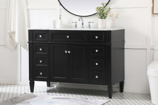 48 inch Single bathroom vanity in Black