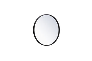 Metal frame round mirror 18 inch in Black