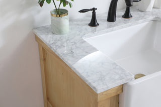 30 inch Single bathroom vanity in natural wood